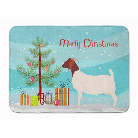 Carolines Treasures Boer Goat Christmas Machine Washable Memory Foam Mat BB9253RUG